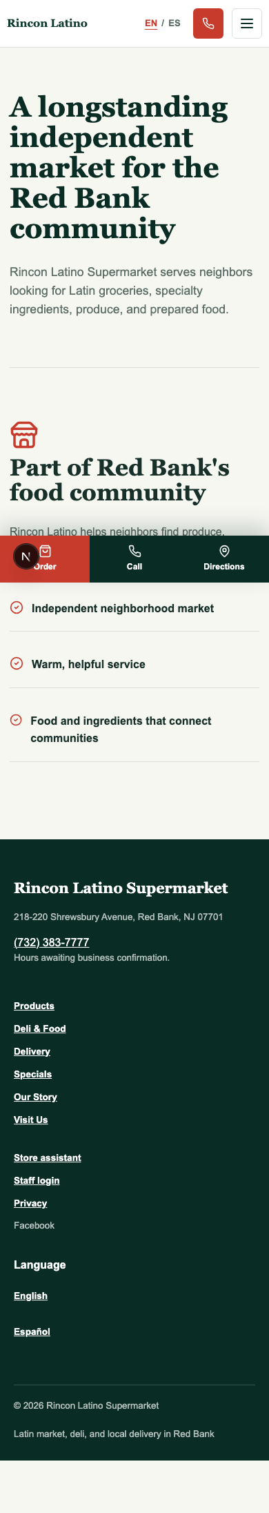 Community story and about page